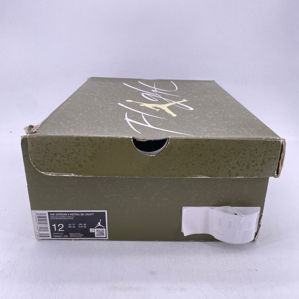 Air Jordan 4 Retro SE Craft "Medium Olive" 2023 Used Size 12