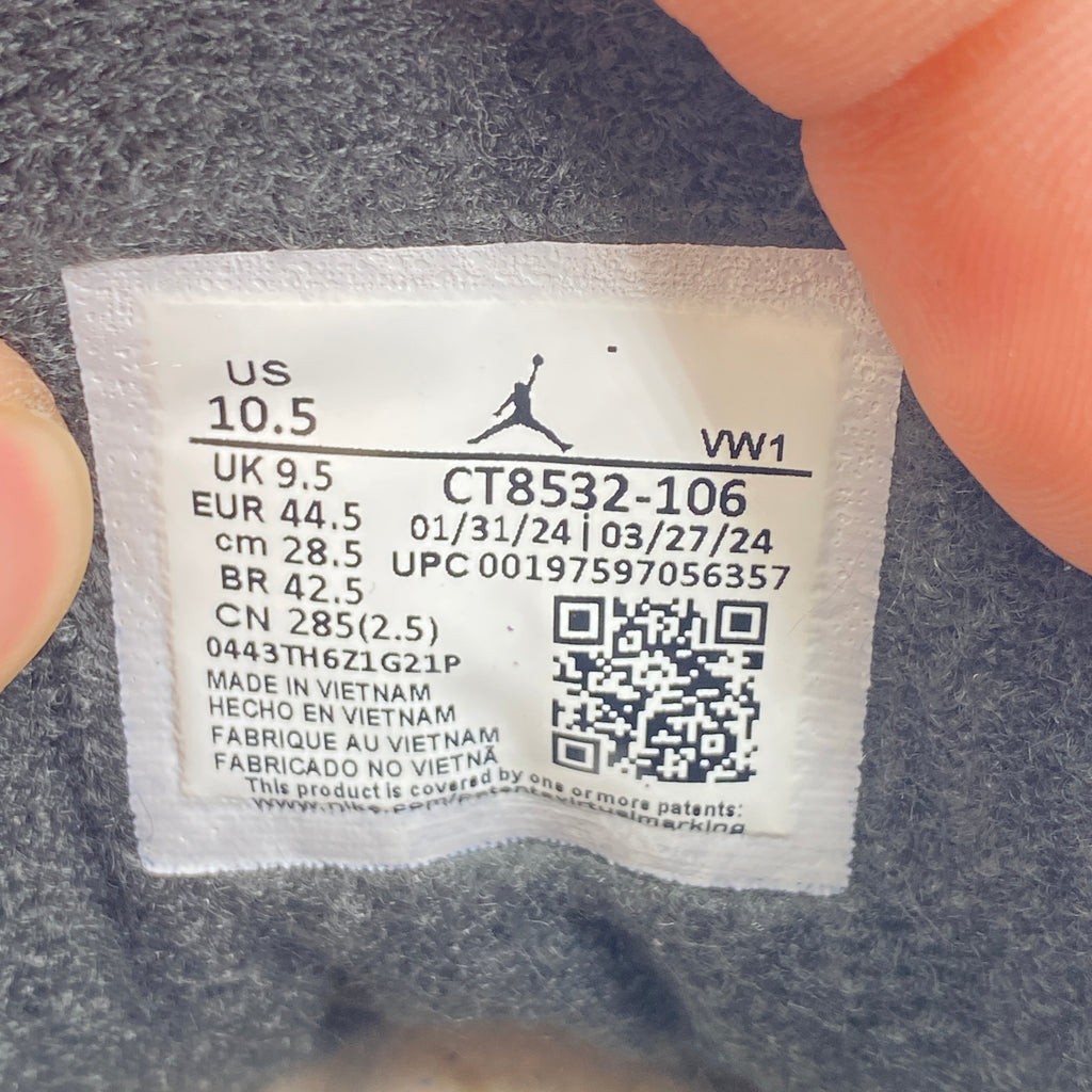 Air Jordan 3 Retro "Cement Grey" 2024 New Size 10.5