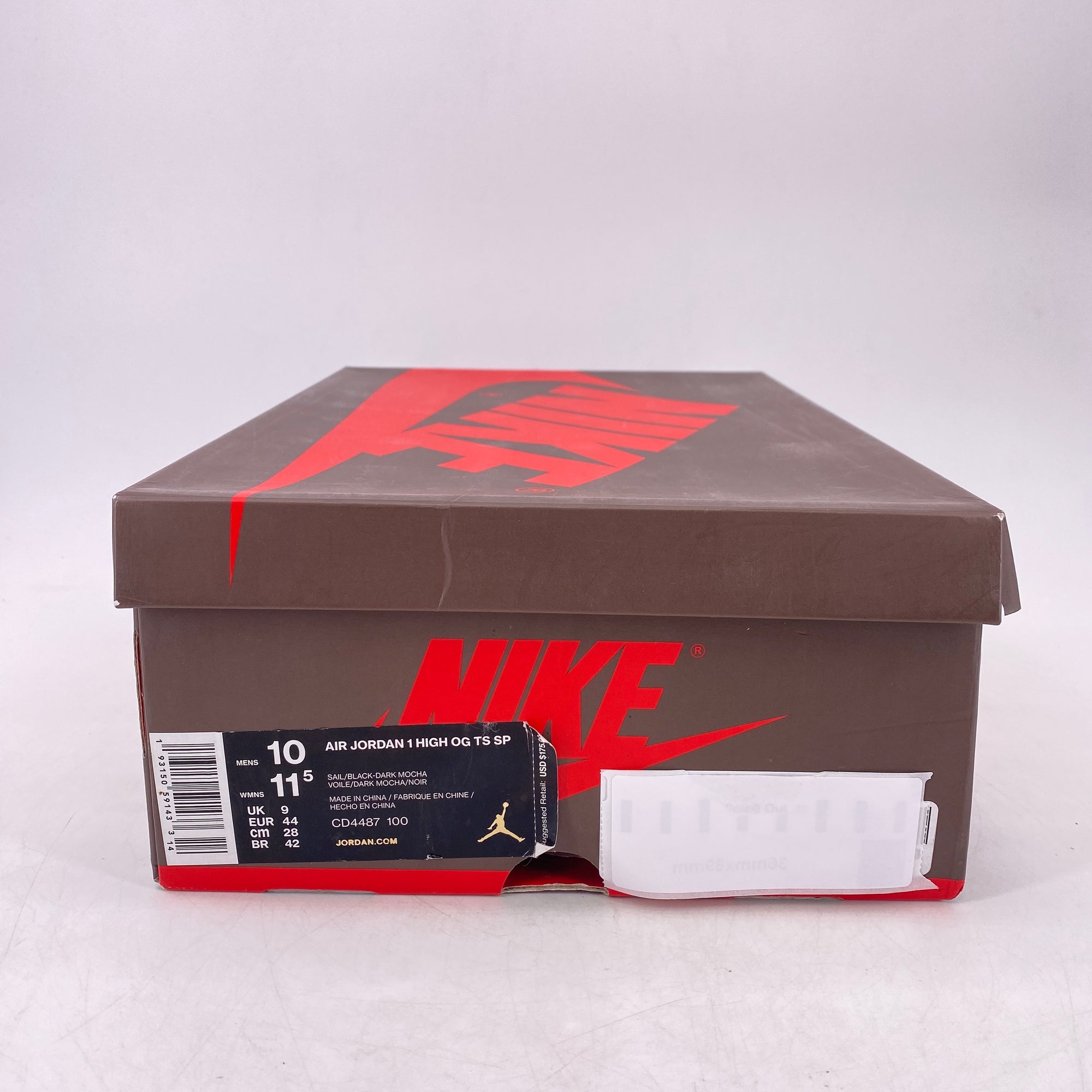 Air Jordan 1 Retro High OG &quot;Travis Scott&quot; 2019 Used Size 10