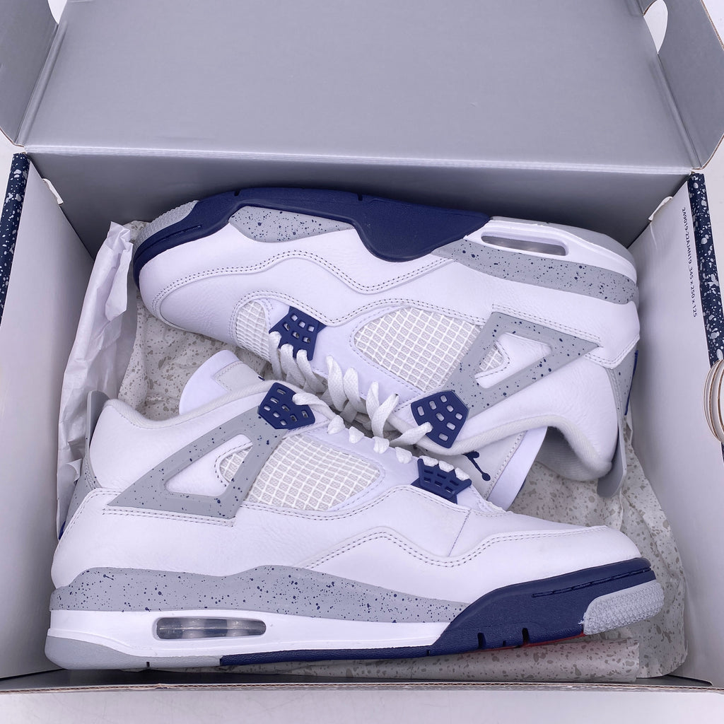 Air Jordan 4 Retro "Midnight Navy" 2022 New Size 10