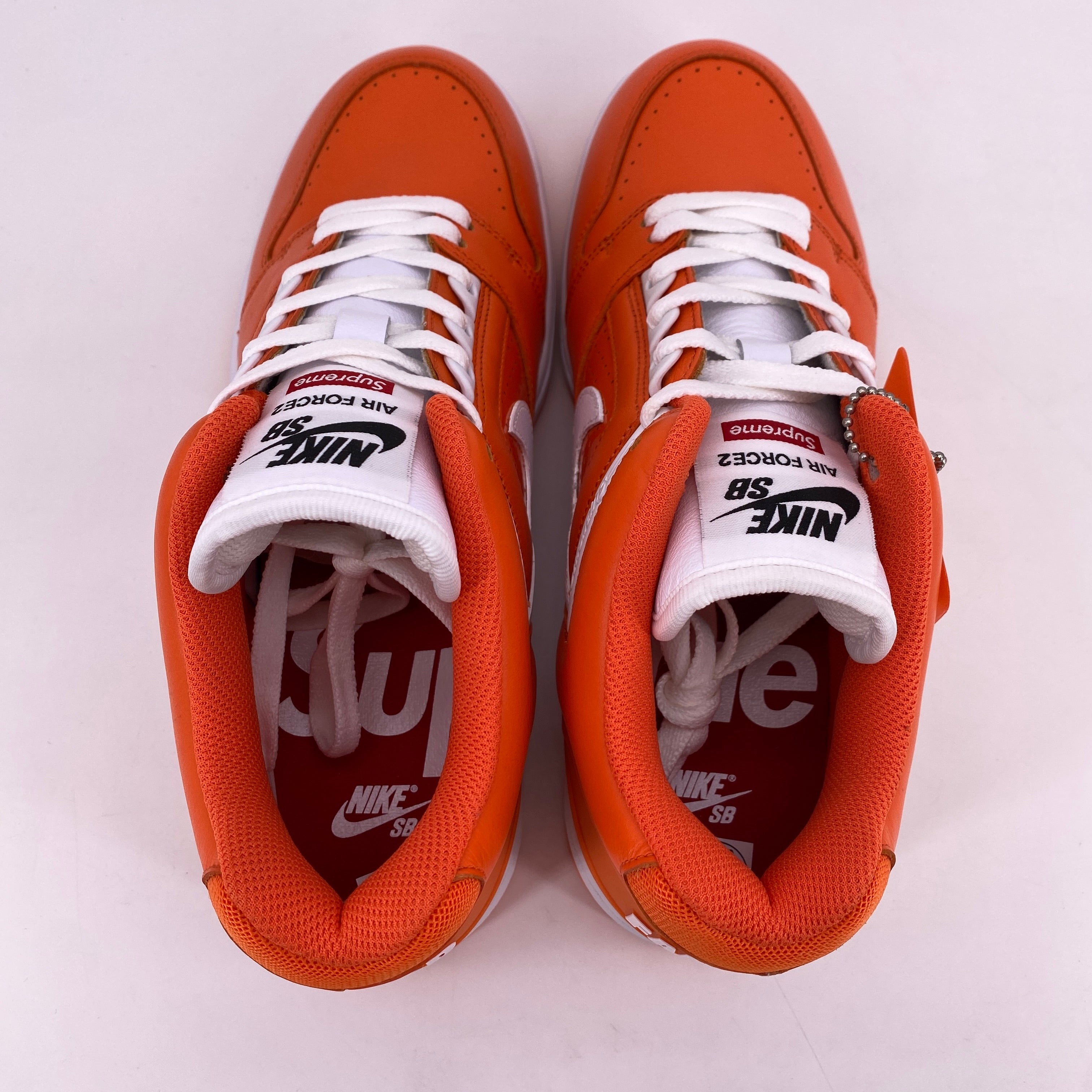 Nike SB AF2 Low &quot;Supreme Orange&quot; 2017 New Size 9