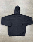 Stussy Zip Up "SPORT LOGO" Washed Black New Size 2XL