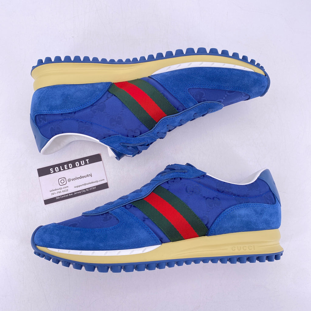 Gucci Low Top "Re-Motion Canvas Blue"  New Size 10.5G