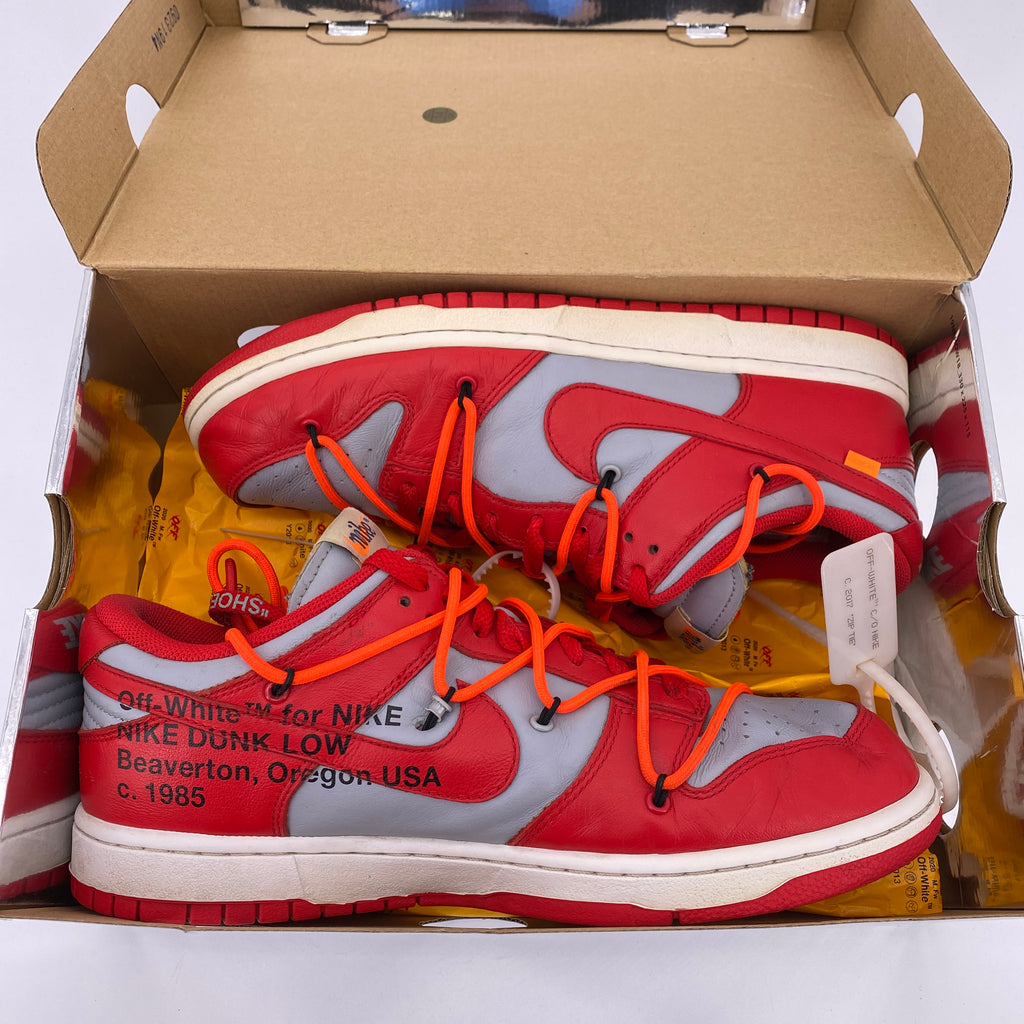 Nike Dunk Low / OW "University Red" 2019 Used Size 11