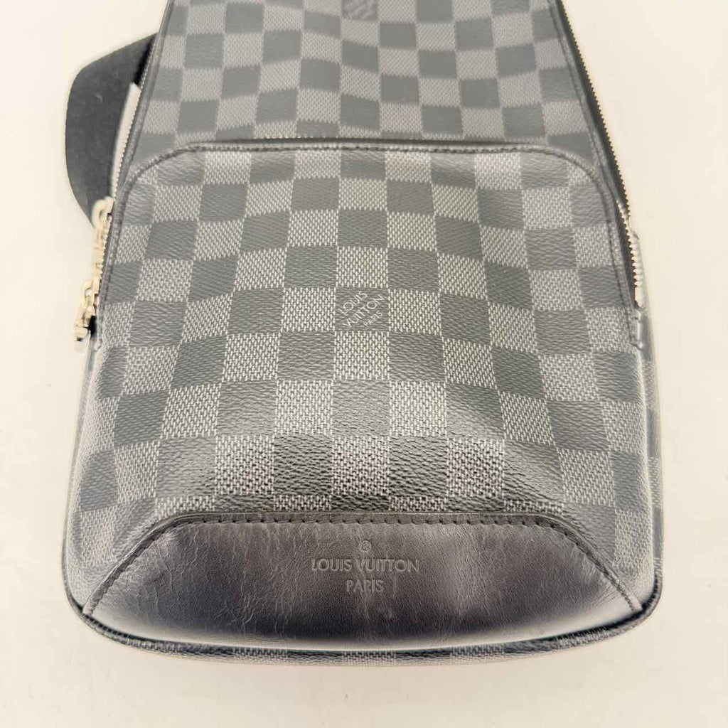 Louis Vuitton SLING BAG "DAMIER GRAPHITE" Used Black Size OS