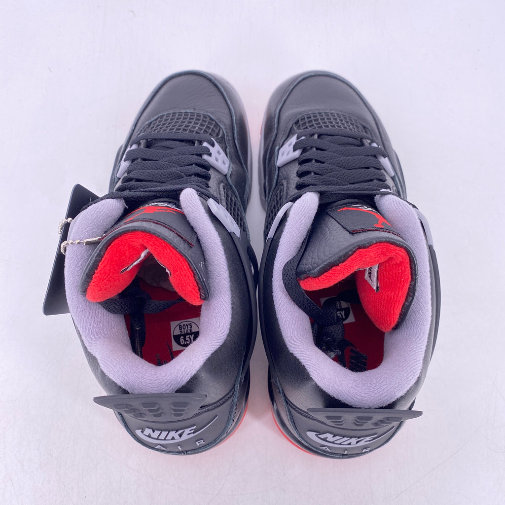Air Jordan (GS) 4 Retro "Bred Reimagined" 2024 New Size 6.5Y