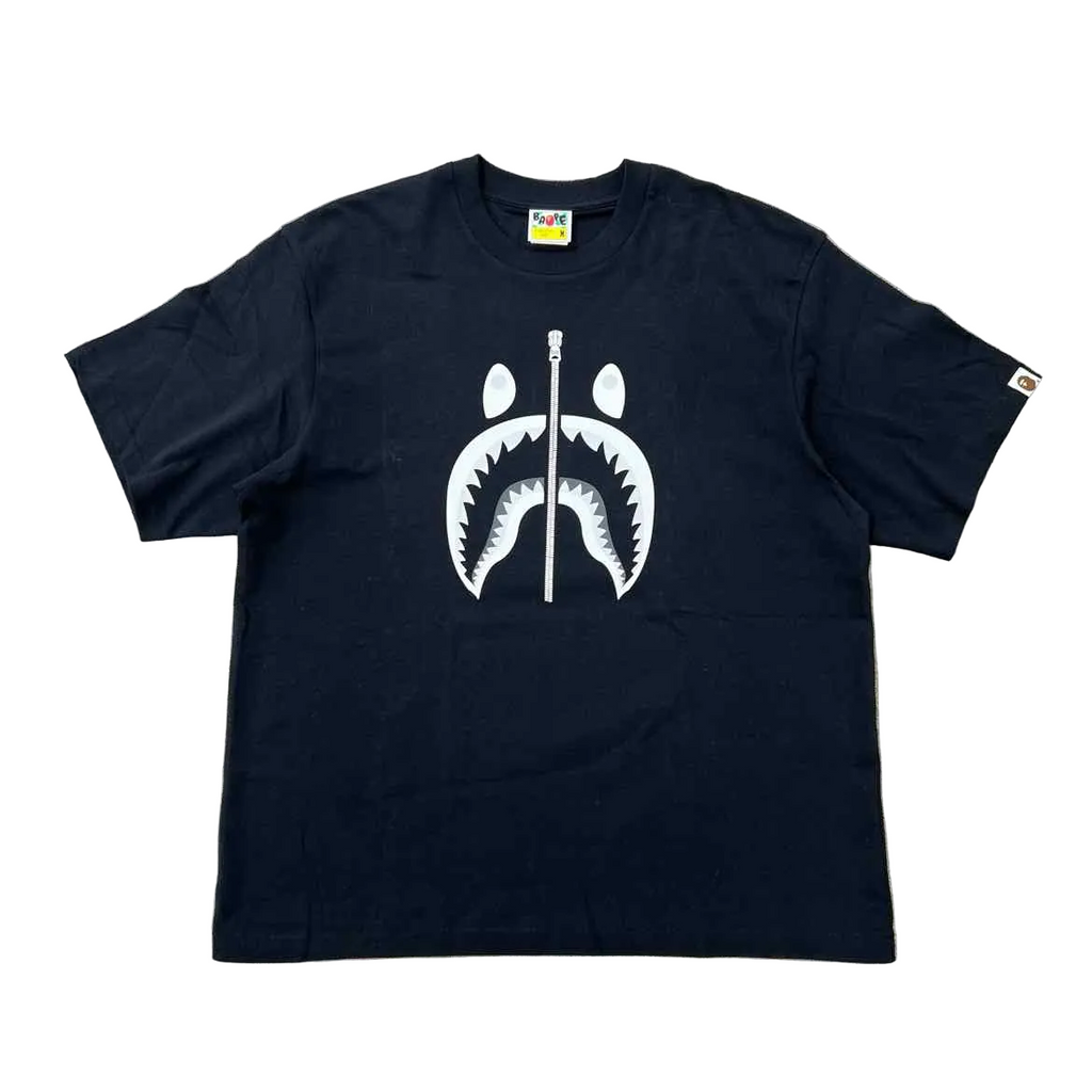 Bape T-Shirt "SHARK FACE" Black Used Size M