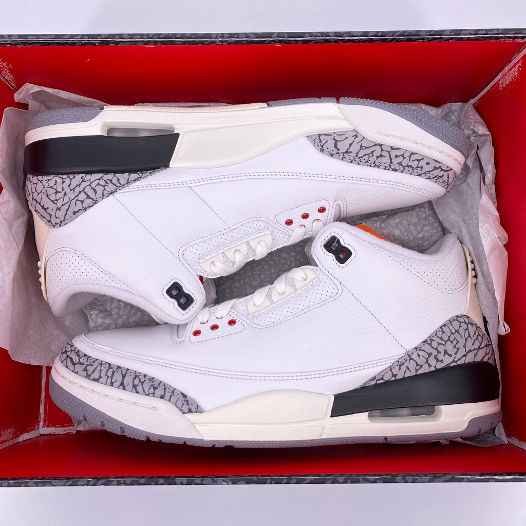 Air Jordan 3 Retro "White Cement Reimagined" 2023 New Size 10.5