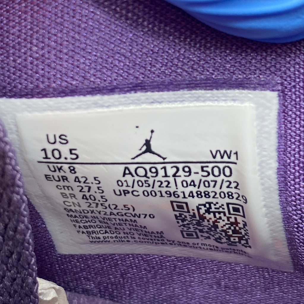 Air Jordan (W) 4 Retro "Canyon Purple" 2022 New Size 10.5W
