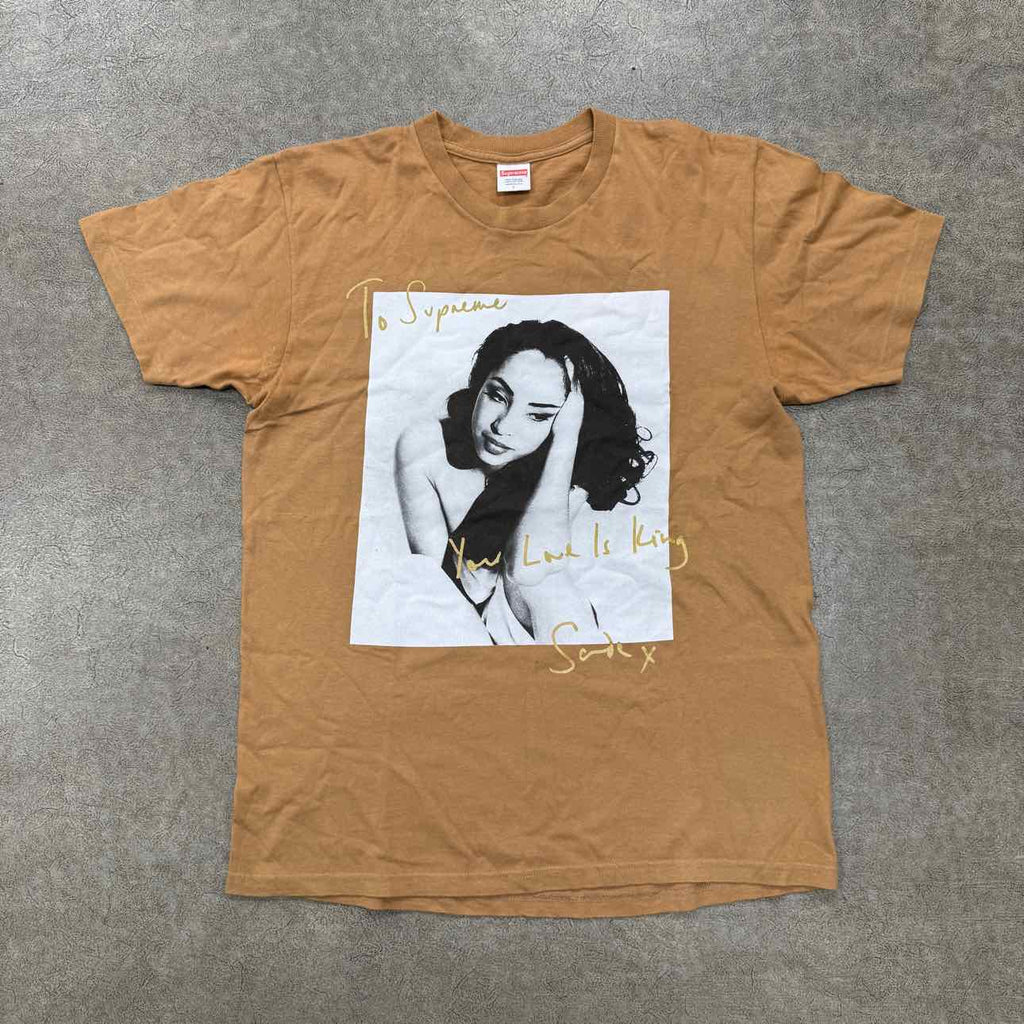 Supreme T-Shirt "SADE" Mocha Used Size L