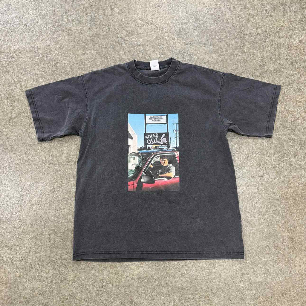 Soled Out T-Shirt "BADA BING" Washed Black New Size L