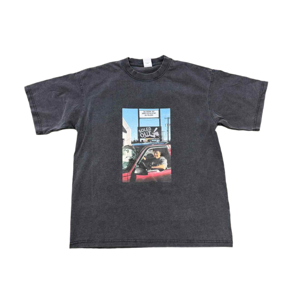Soled Out T-Shirt "BADA BING" Washed Black New Size S