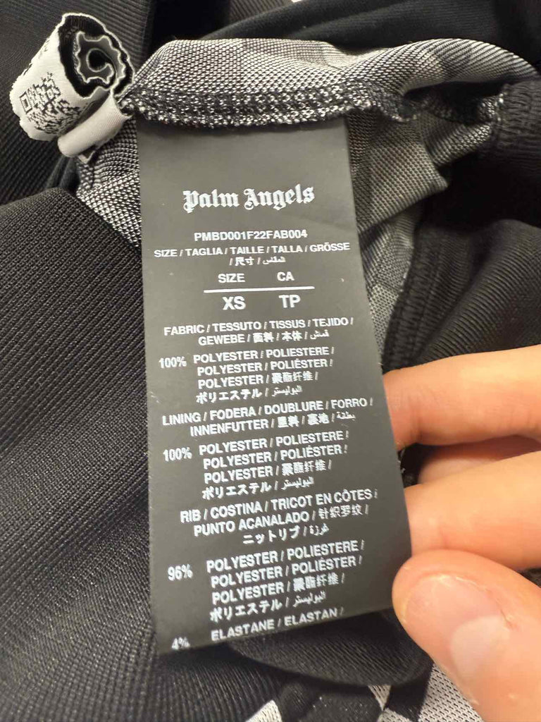 Palm Angels Track Jacket "CHECKER" Black Used Size XS