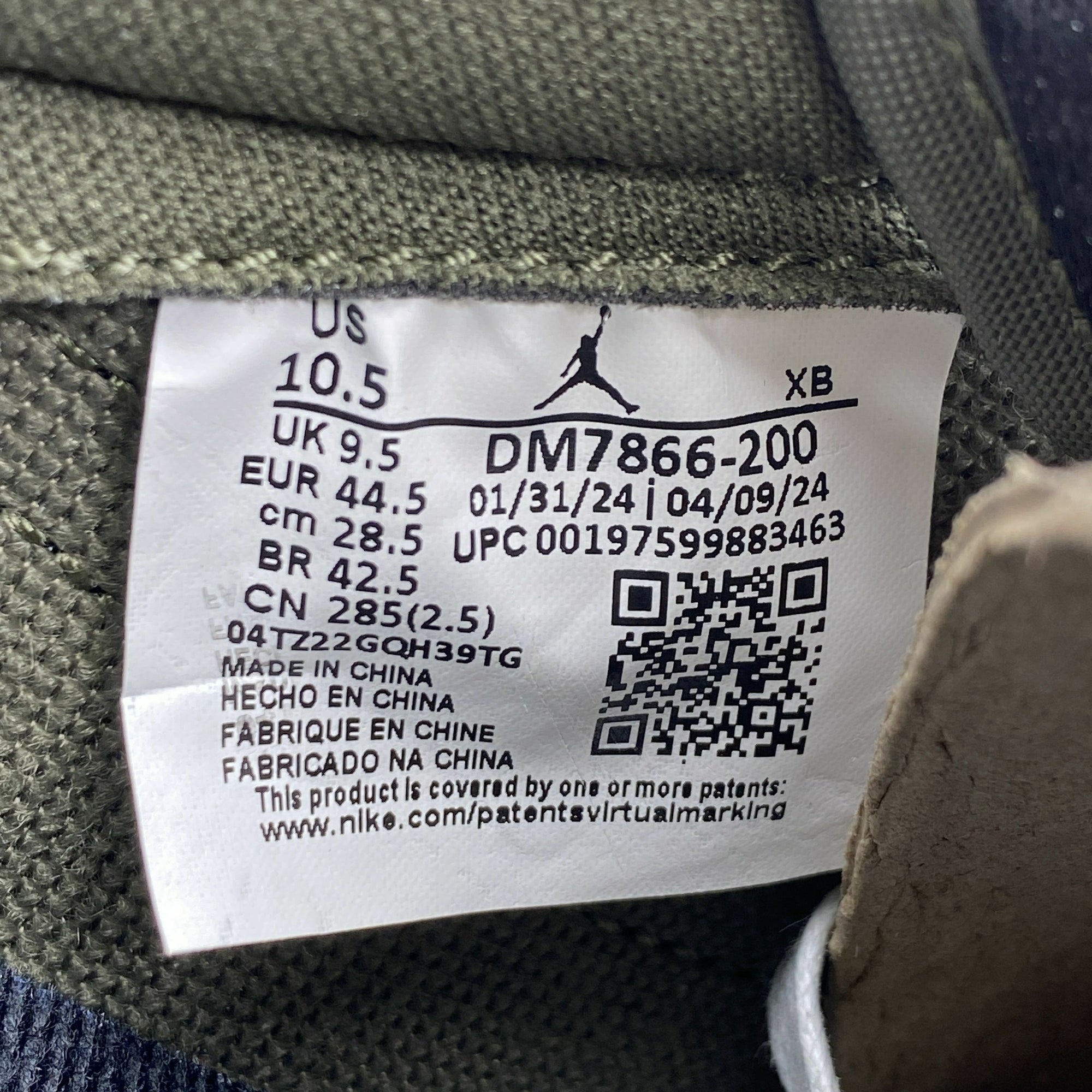 Air Jordan 1 Low OG SP &quot;Travis Scott Medium Olive&quot; 2024 New Size 10.5