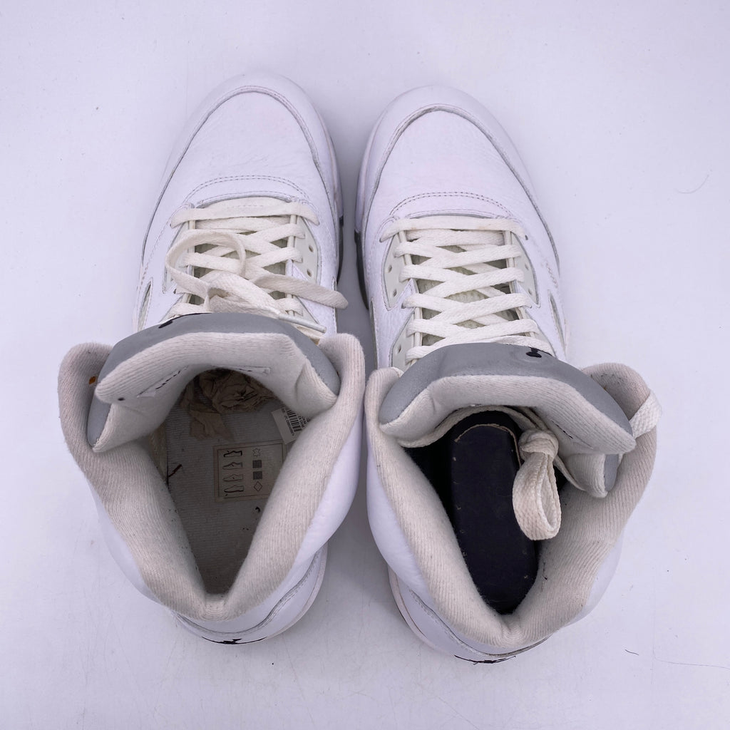 Air Jordan 5 Retro "Metallic White" 2015 Used Size 12.5