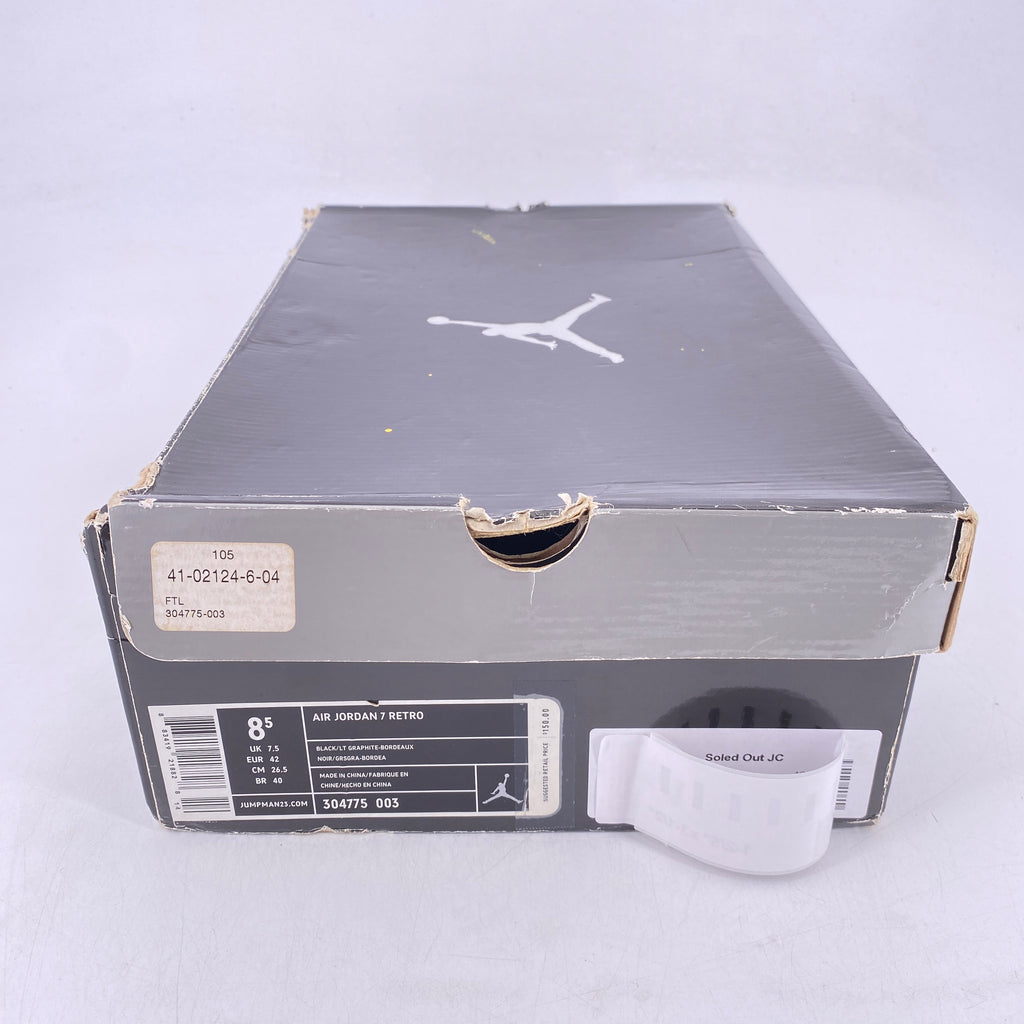 Air Jordan 7 Retro "Bordeaux" 2011 Used Size 8.5