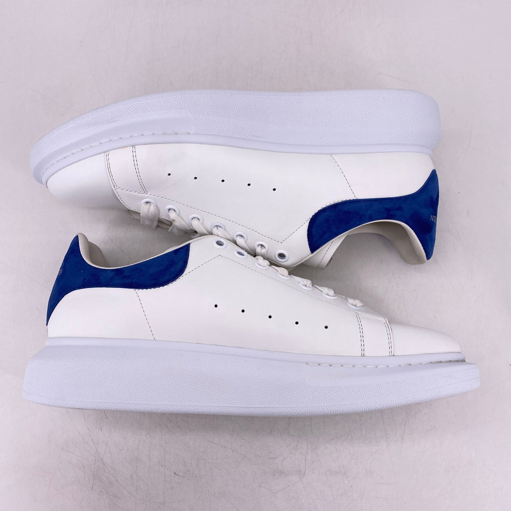 Alexander McQueen Oversized Sneaker "White Blue"  Used Size 45.5