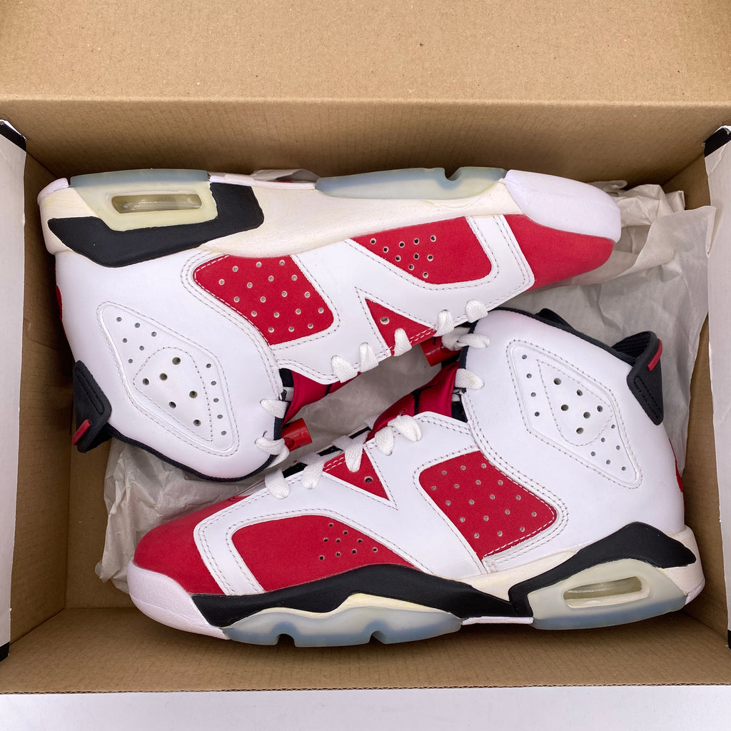 Air Jordan (GS) 6 Retro "Carmine" 2021 New Size 4Y