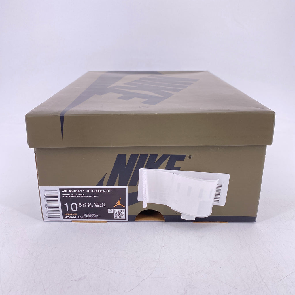 Air Jordan 1 Retro Low "Medium Olive" 2026 New Size 10.5