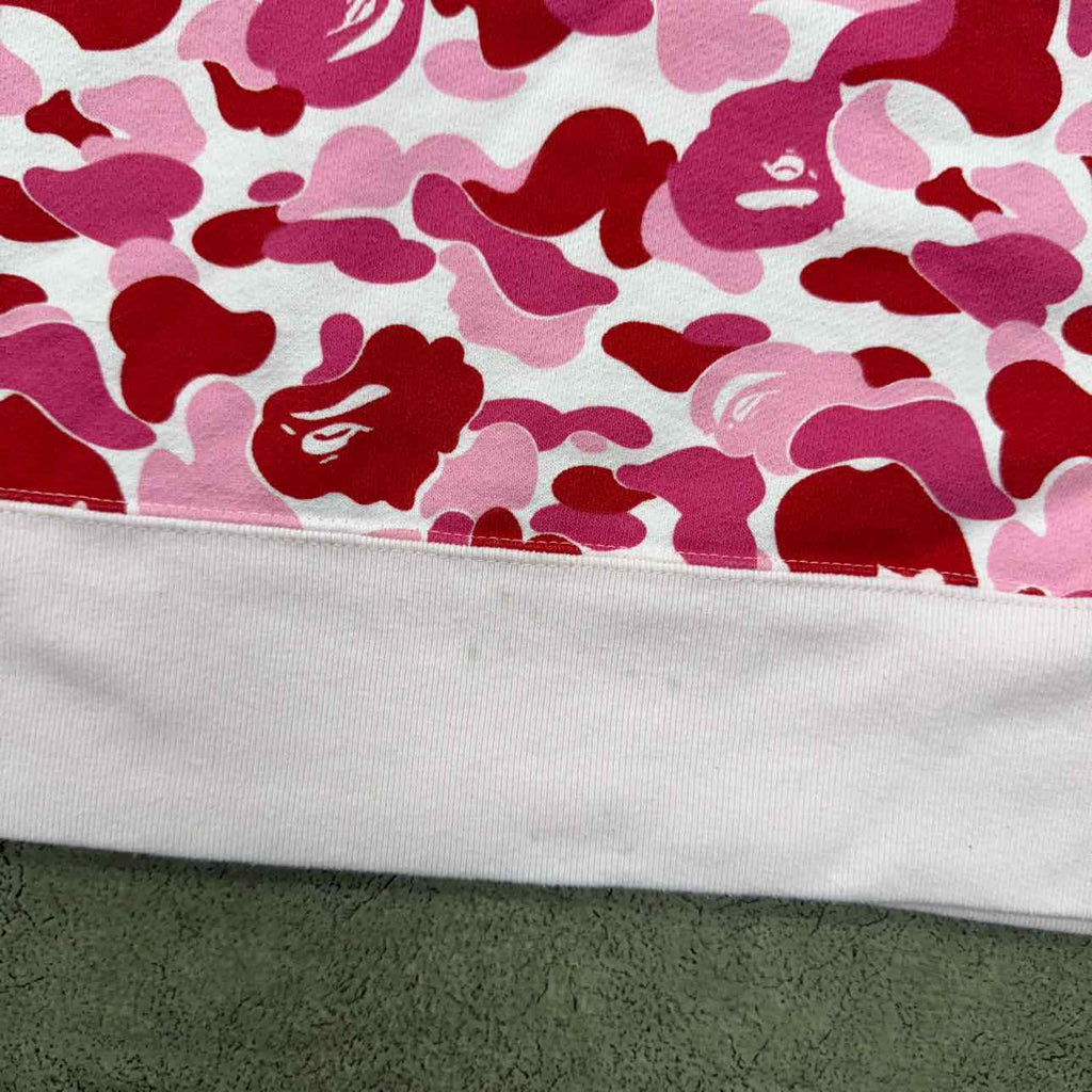 Bape Hoodie "ABC CAMO" Pink Used Size M