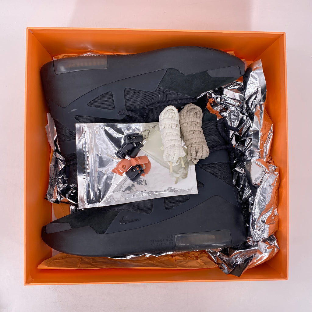 Nike Air Fear of God 1 "Triple Black" 2020 Used Size 12
