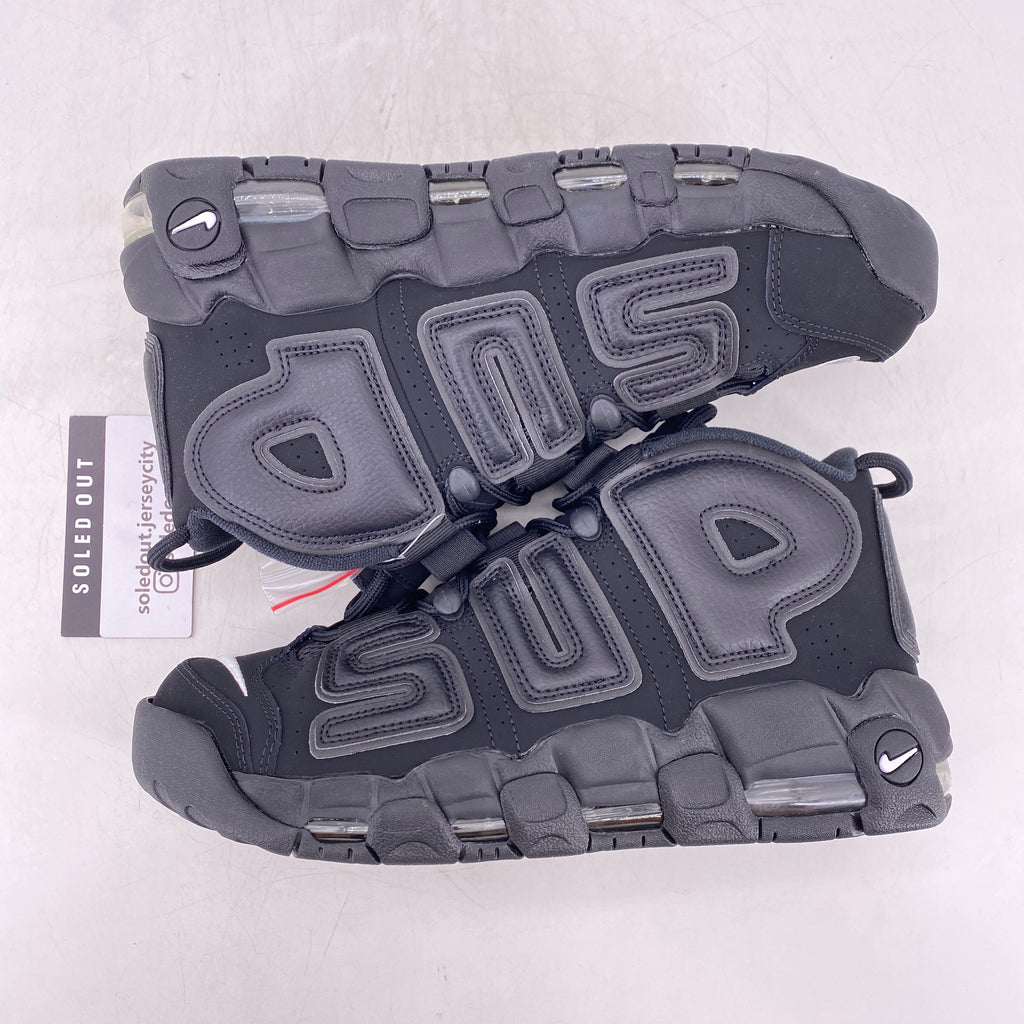 Nike Air More Uptempo "Supreme Black" 2017 New Size 8
