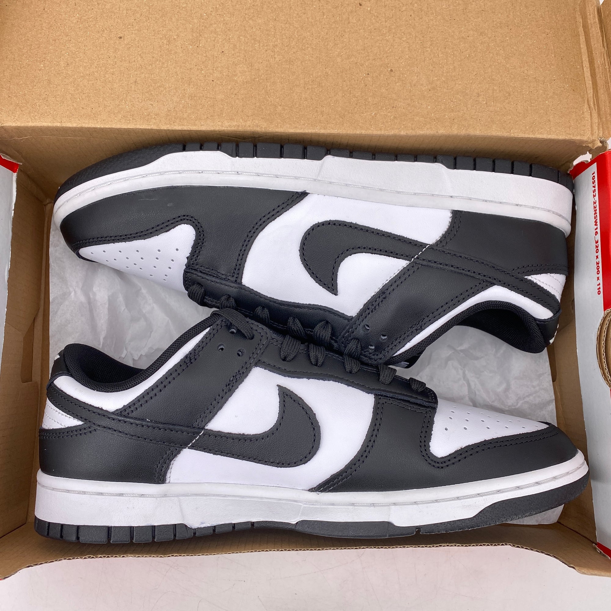 Nike Dunk Low &quot;Black White&quot; 2021 New Size 9