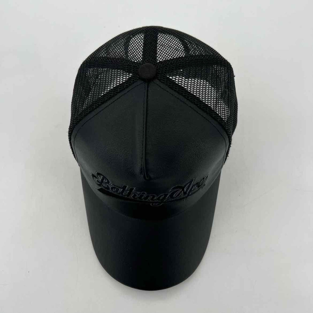 Bape Trucker Hat "NOIR HOMME" Used Black Size OS