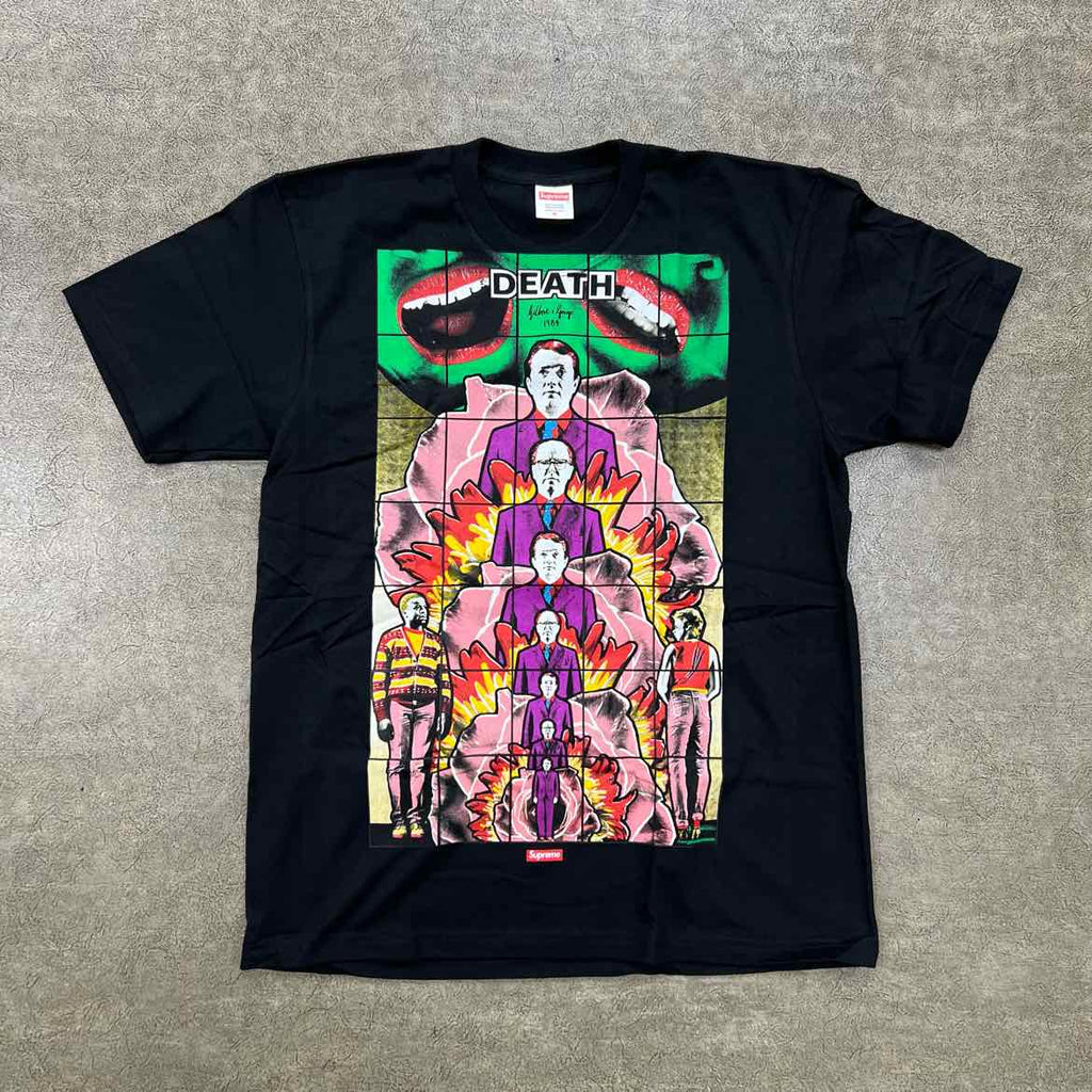Supreme T-Shirt "GILBERT & GEORGE DEATH" Black New Size M