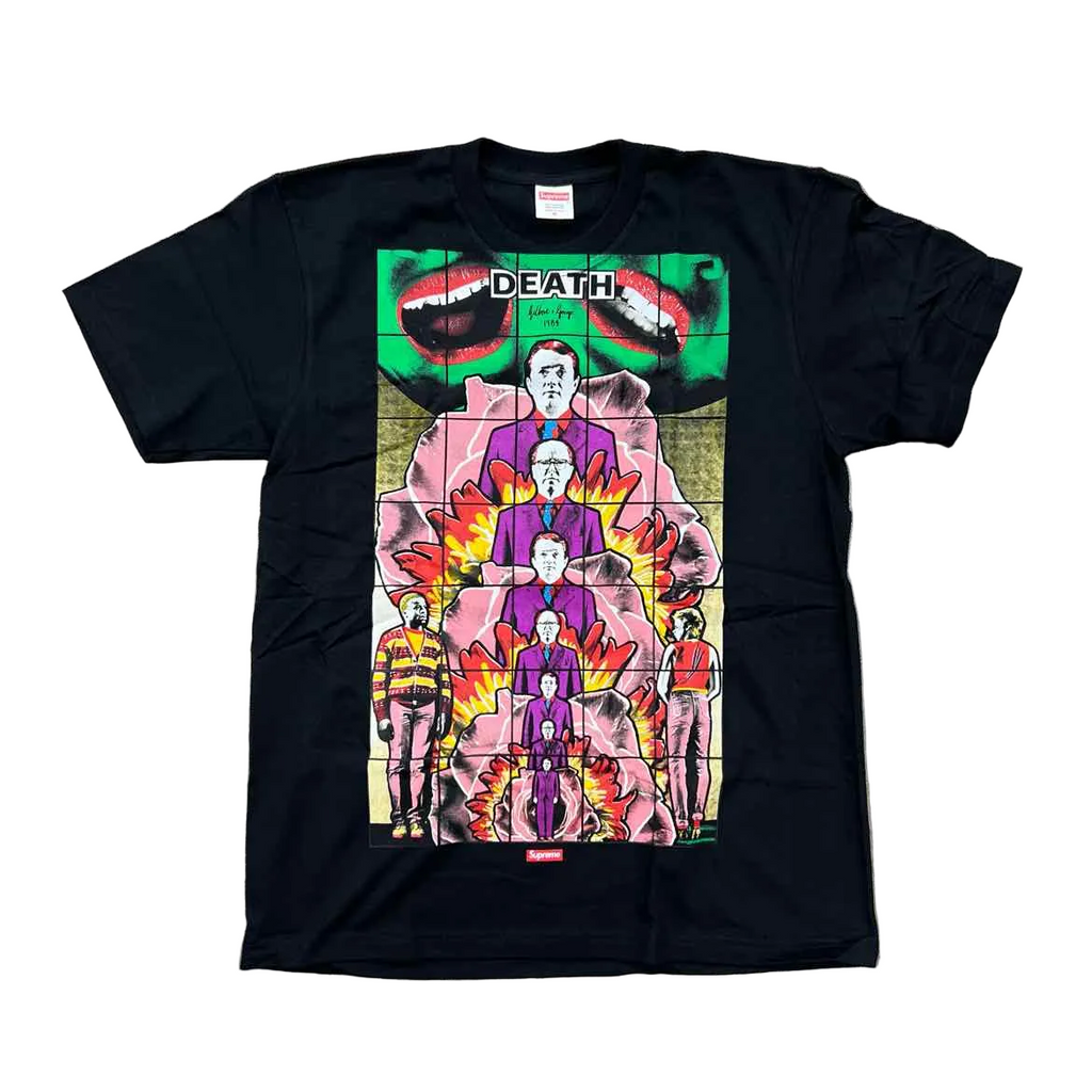 Supreme T-Shirt "GILBERT & GEORGE DEATH" Black New Size M