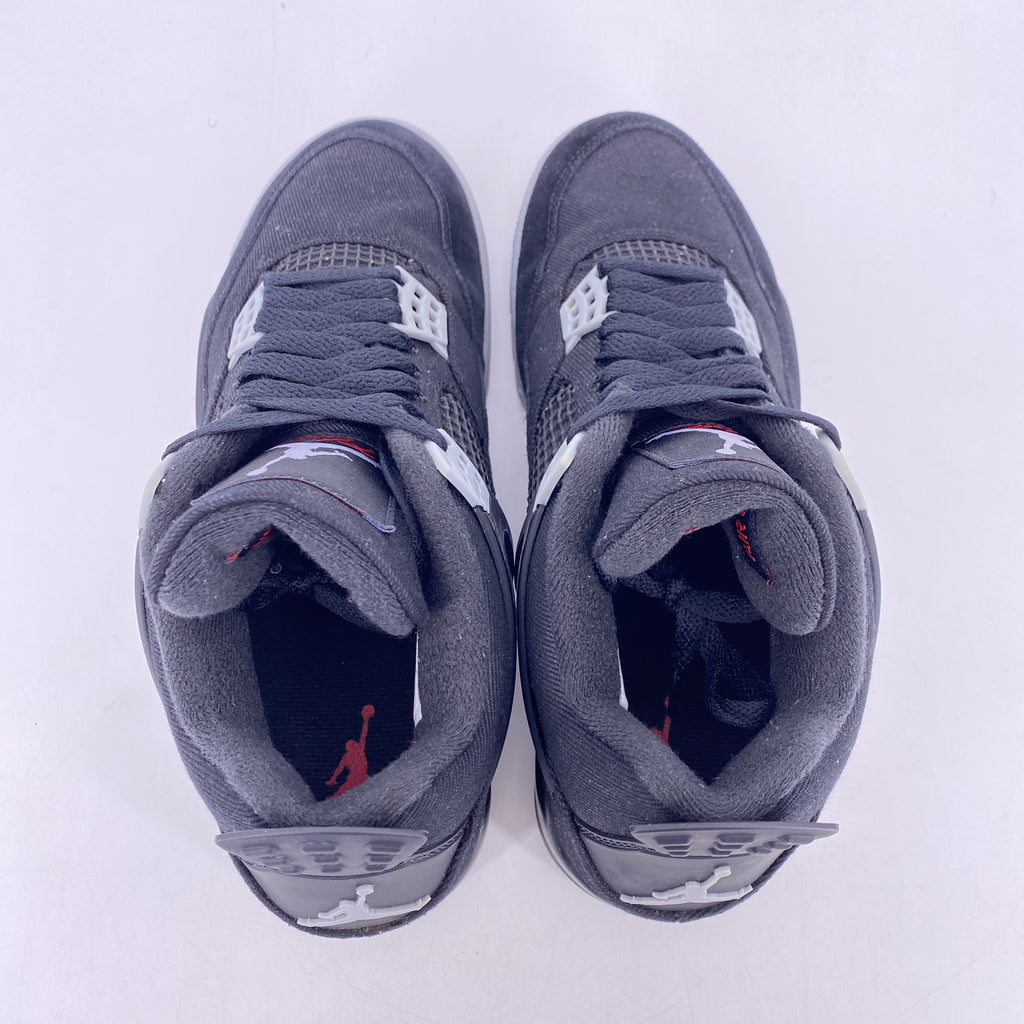 Air Jordan 4 Retro "Black Canvas" 2022 Used Size 8.5