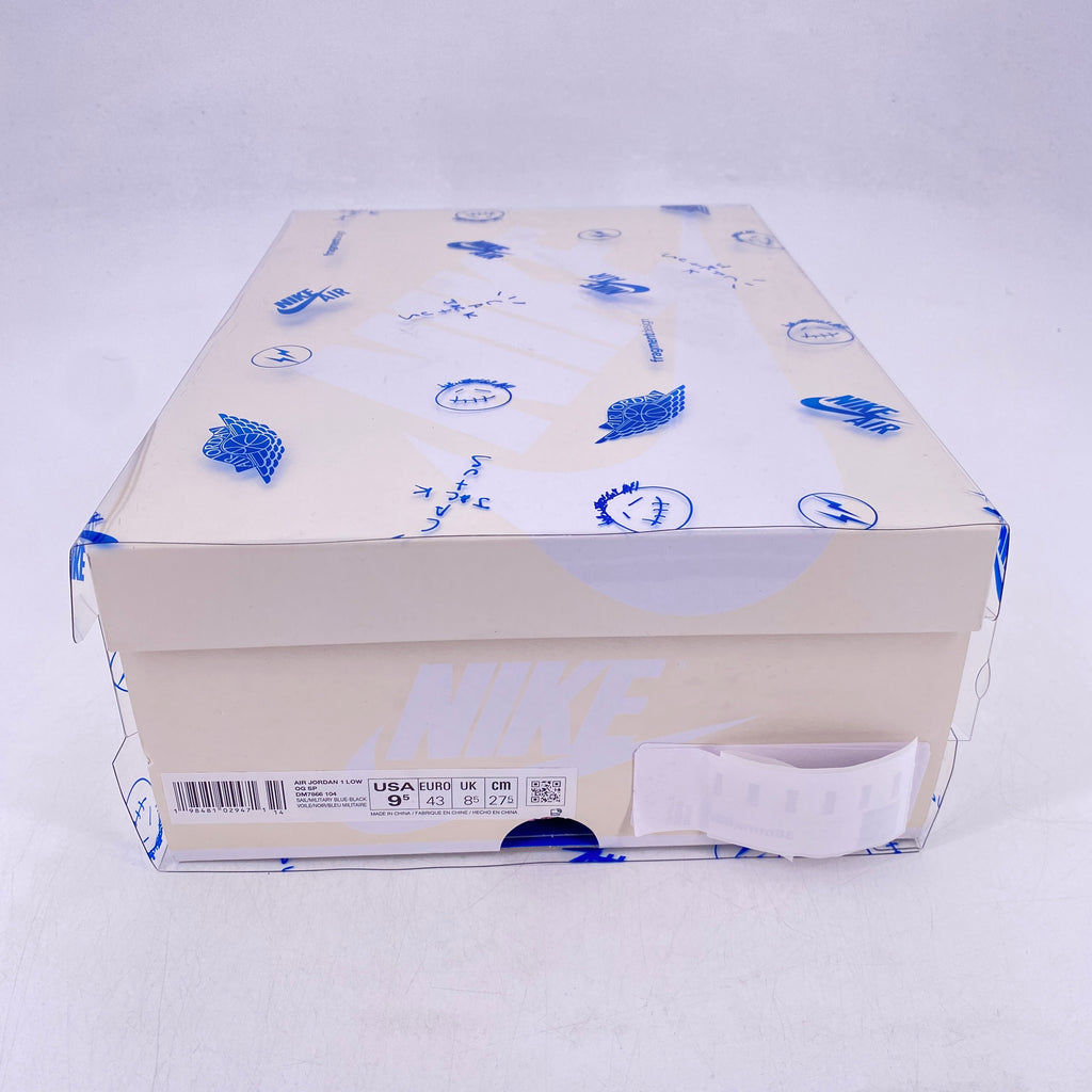 Air Jordan 1 Low "TRAVIS FRAGMENT MILITARY BLUE" 2025 New Size 9.5