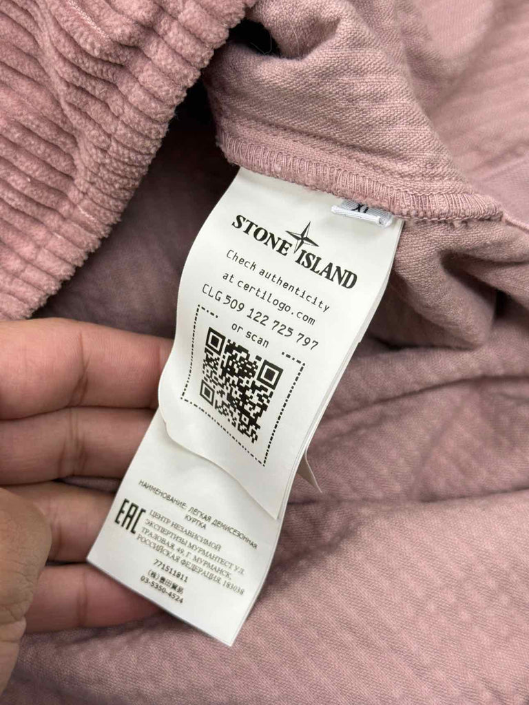 Stone Island Jacket "CORDUROY" Pink Used Size XL