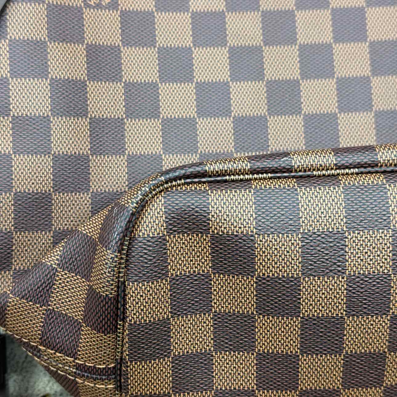 Louis Vuitton Neverfull MM &quot;DAMIER EBENE&quot; Used Brown Size MM