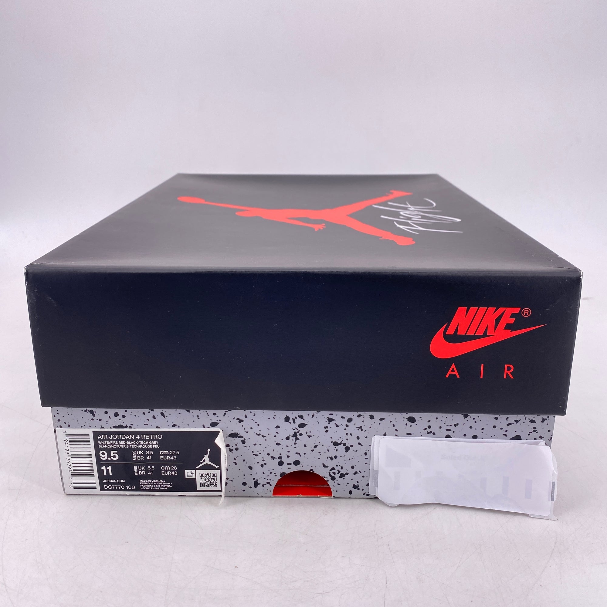 Air Jordan 4 Retro &quot;Fire Red&quot; 2020 New Size 9.5