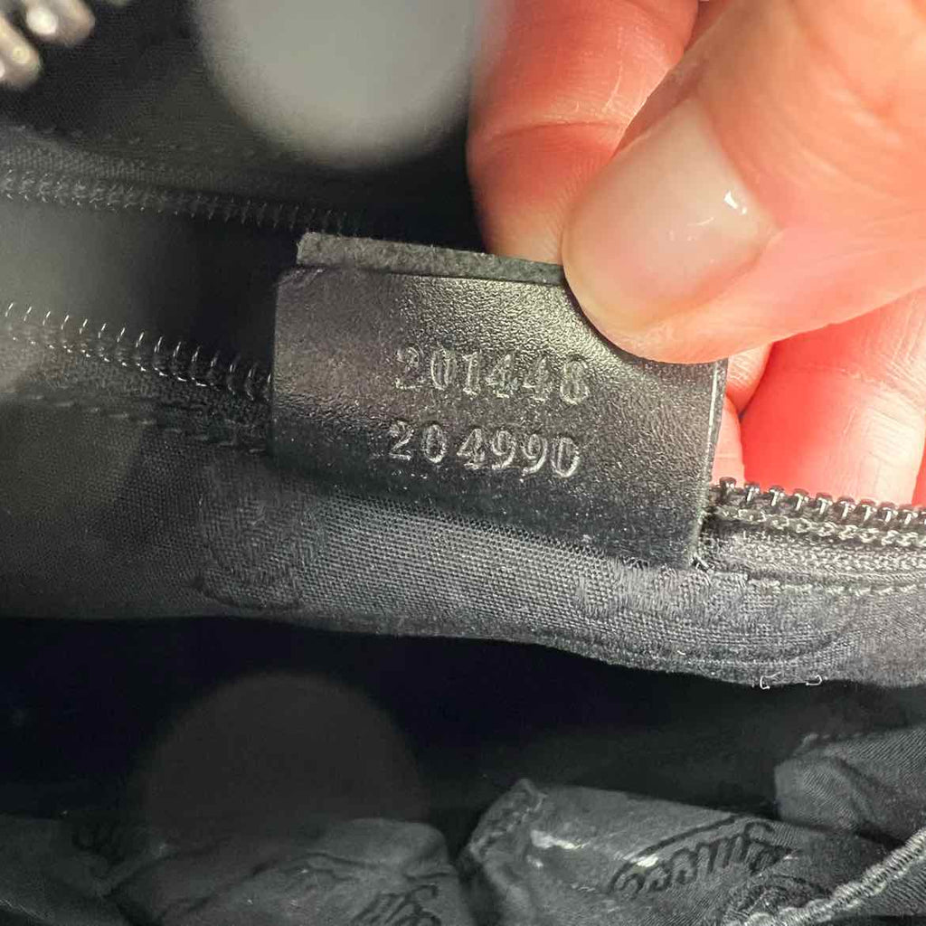 Gucci Messenger Bag "GG IMPRIME COATED" Used Black