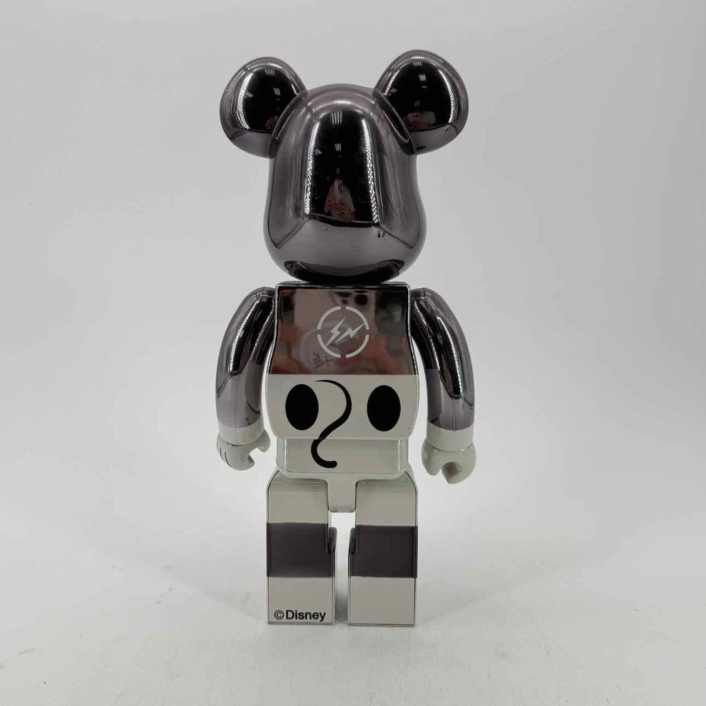 Bearbrick Figure "DISNEY FRAGMENT" Used Silver Size 100%/400%
