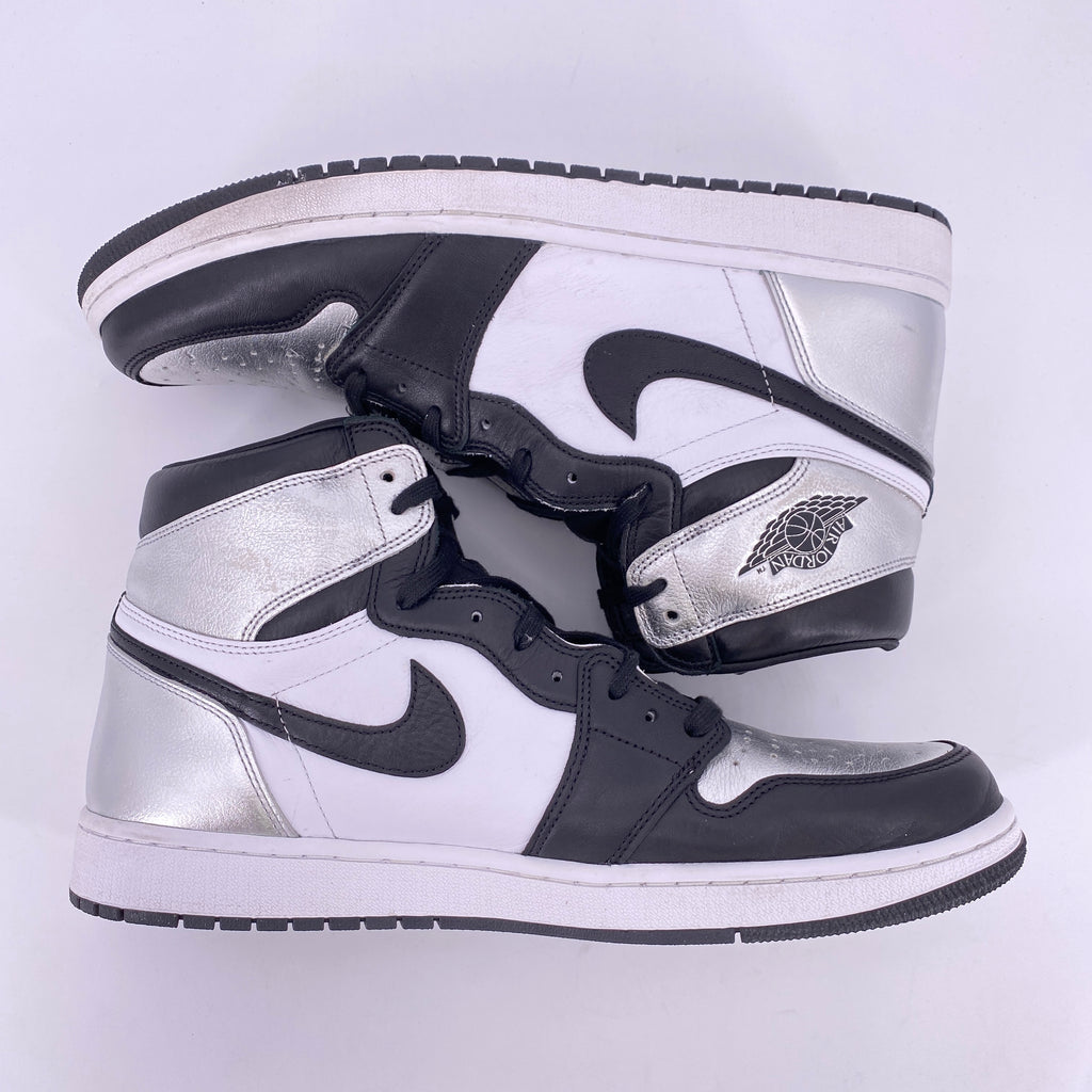 Air Jordan (W) 1 Retro High OG "Silver Toe" 2021 Used Size 14W