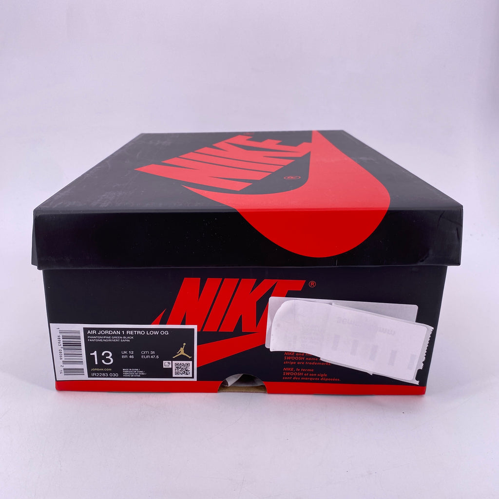 Air Jordan 1 Retro Low "Phantom Pine Green" 2026 New Size 13