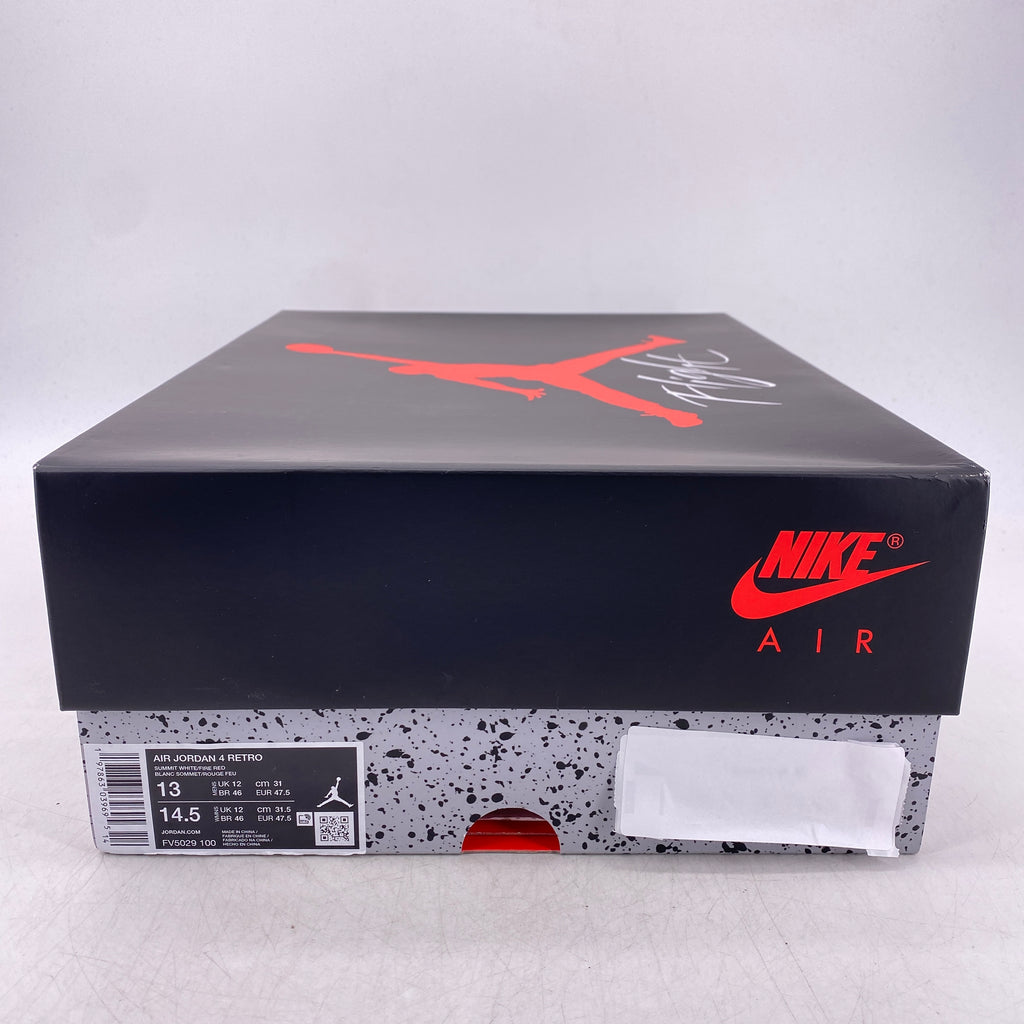 Air Jordan 4 Retro "White Cement" 2025 New Size 13