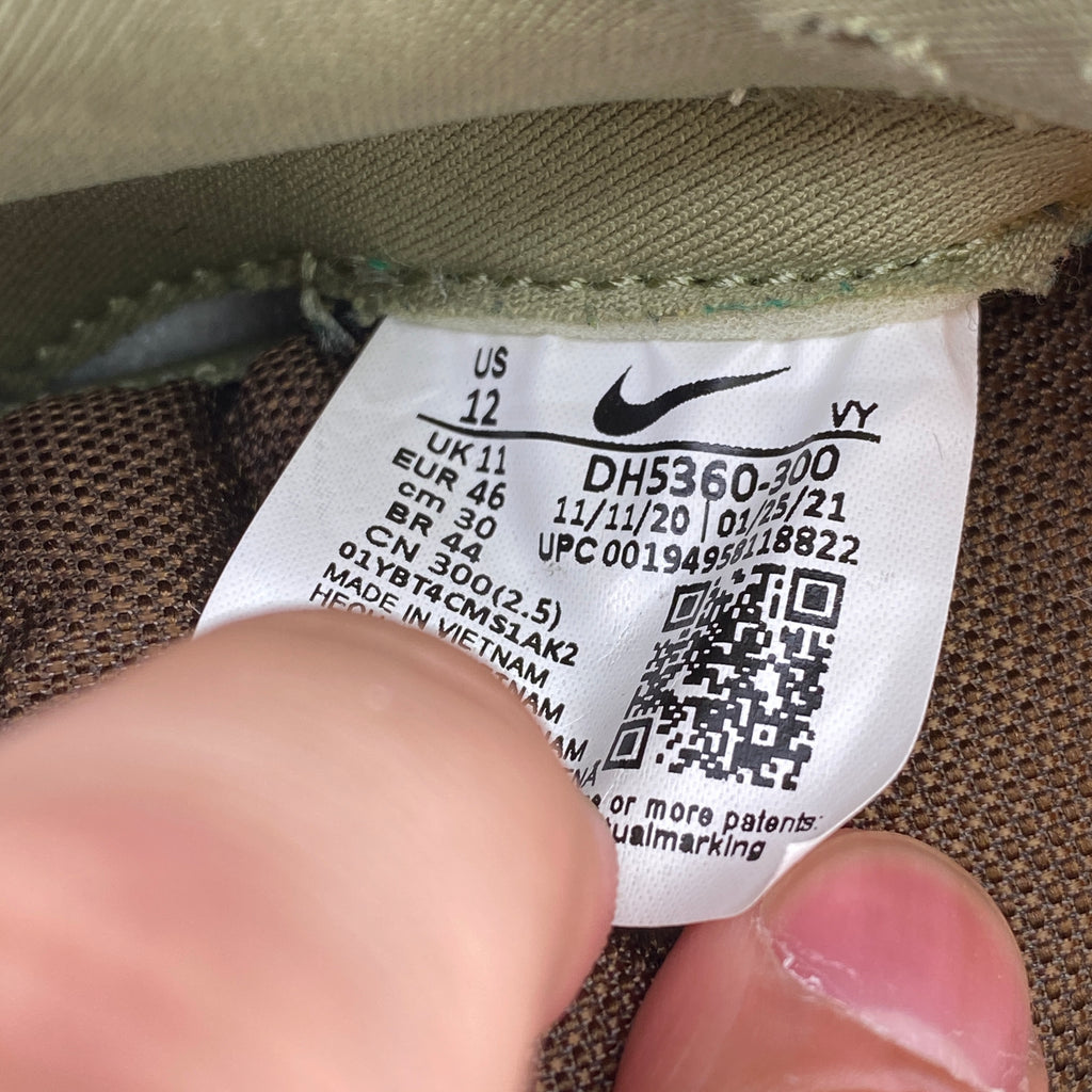 Nike Dunk Low "Dusty Olive" 2021 Used Size 12