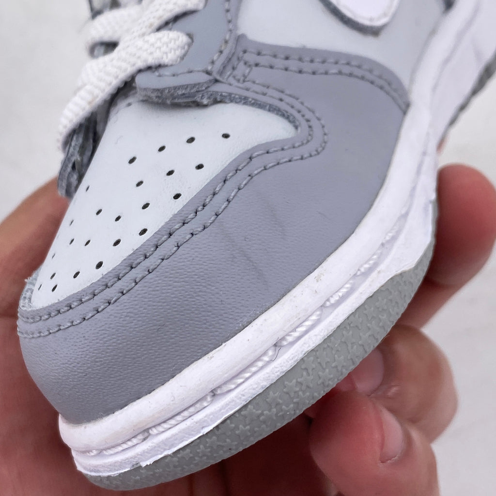 Nike (TD) Dunk Low "Two Tone Grey" 2022 New Size 6C