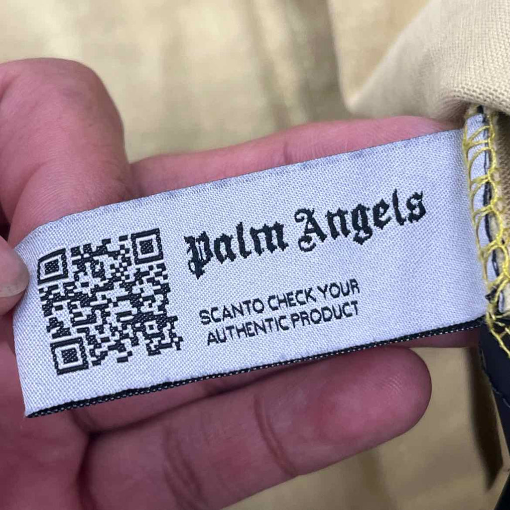 Palm Angels T-Shirt "TROPICAL" Beige Used Size XL