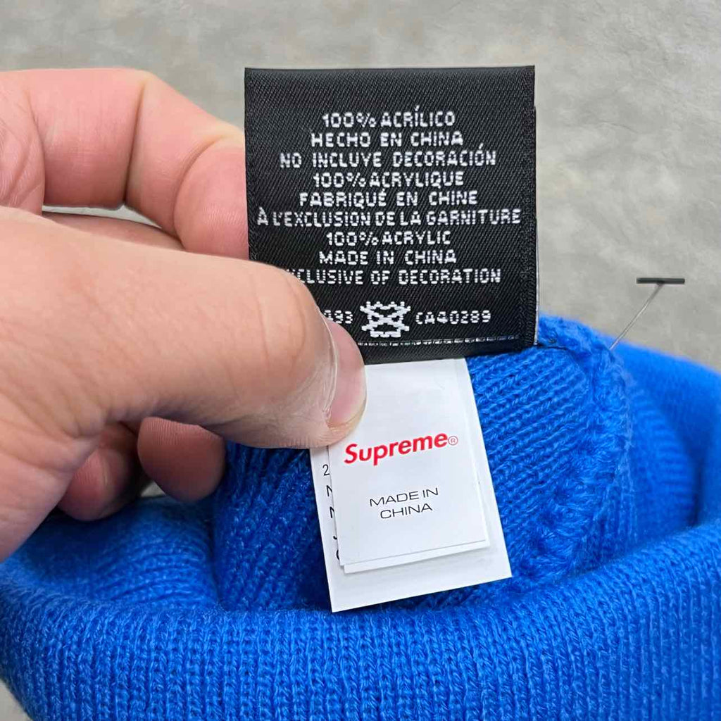 Supreme Beanie "BOX LOGO" New Blue Size OS