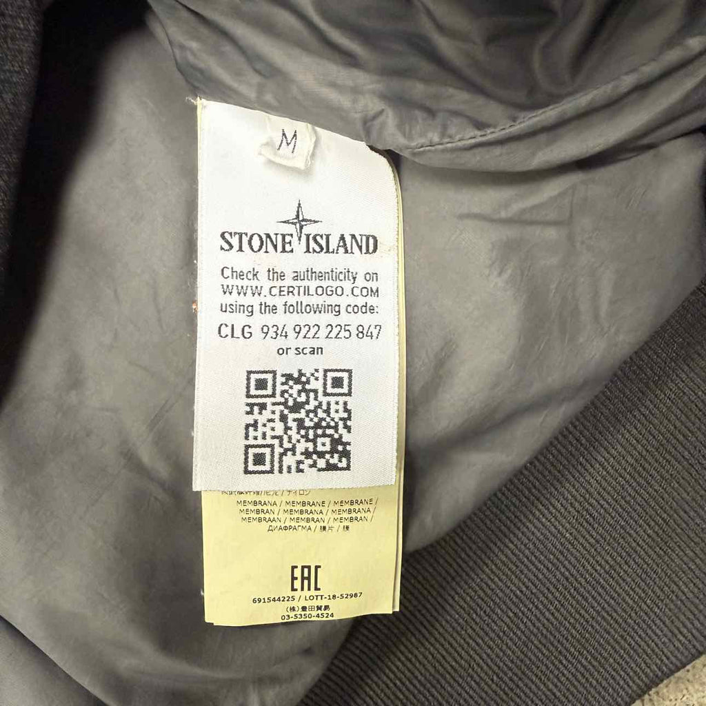 Stone Island Half Zip Pullover "PATCH" Olive Used Size M