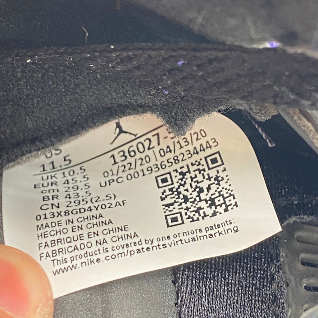 Air Jordan 5 Retro "Alternate Grape" 2020 Used Size 11.5