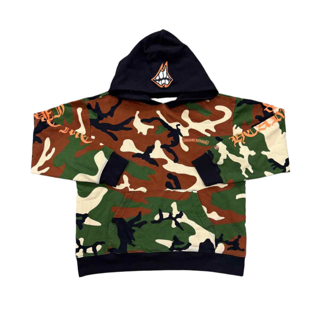 Chrome Hearts Hoodie "MATTY BOY CAUTION" Camo Used Size XL