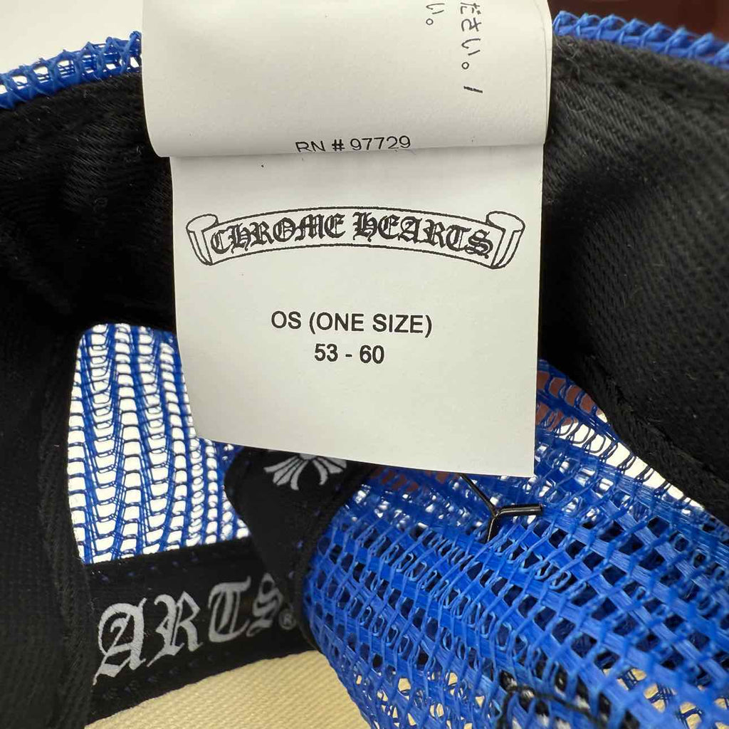 Chrome Hearts Trucker Hat "CEMETERY" Used Blue Size OS