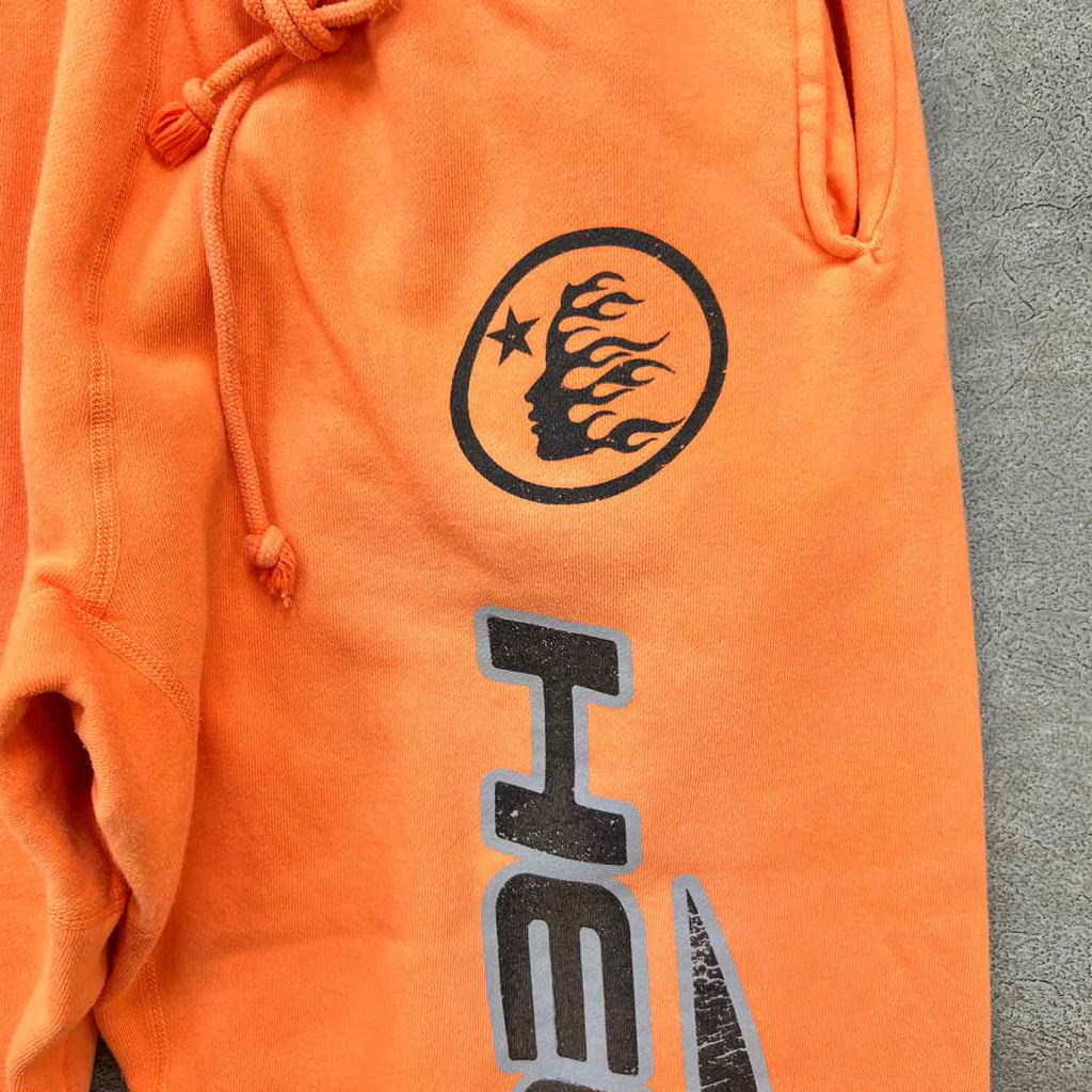 Hellstar Sweatpants "FLARE" Orange Dye New Size L