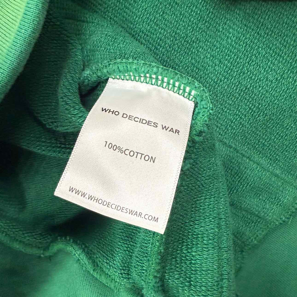 WHO DECIDES WAR Hoodie "CHAPEL" Green Used Size M